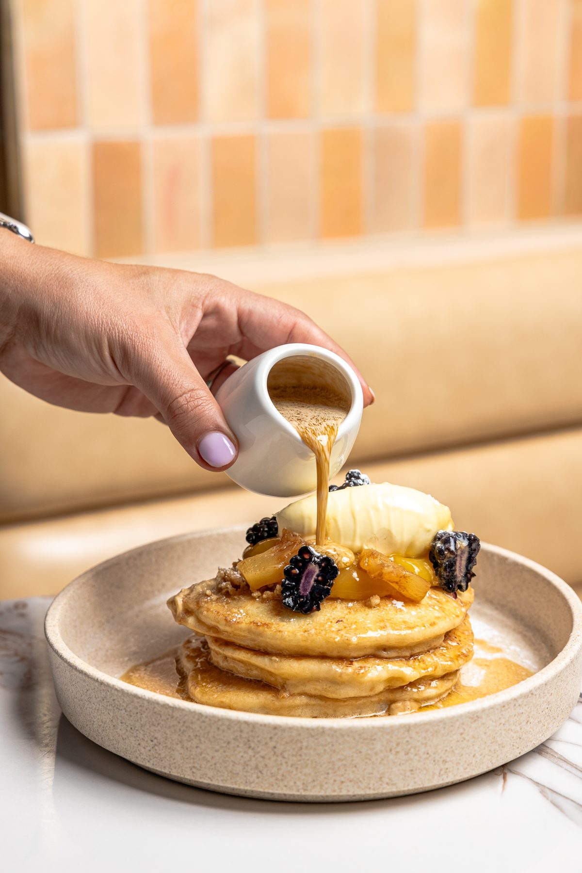 Seasonal Ricotta Hotcakes